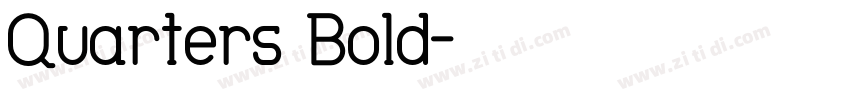 Quarters Bold字体转换